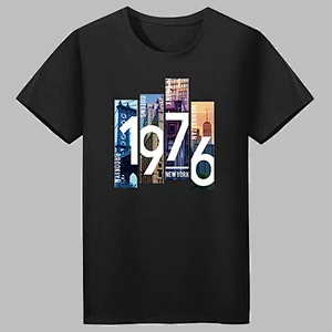 Summer Men's Printed Loose T-Shirt round collar T-Shirt