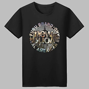 Summer Men's Printed Loose T-Shirt round collar T-Shirt
