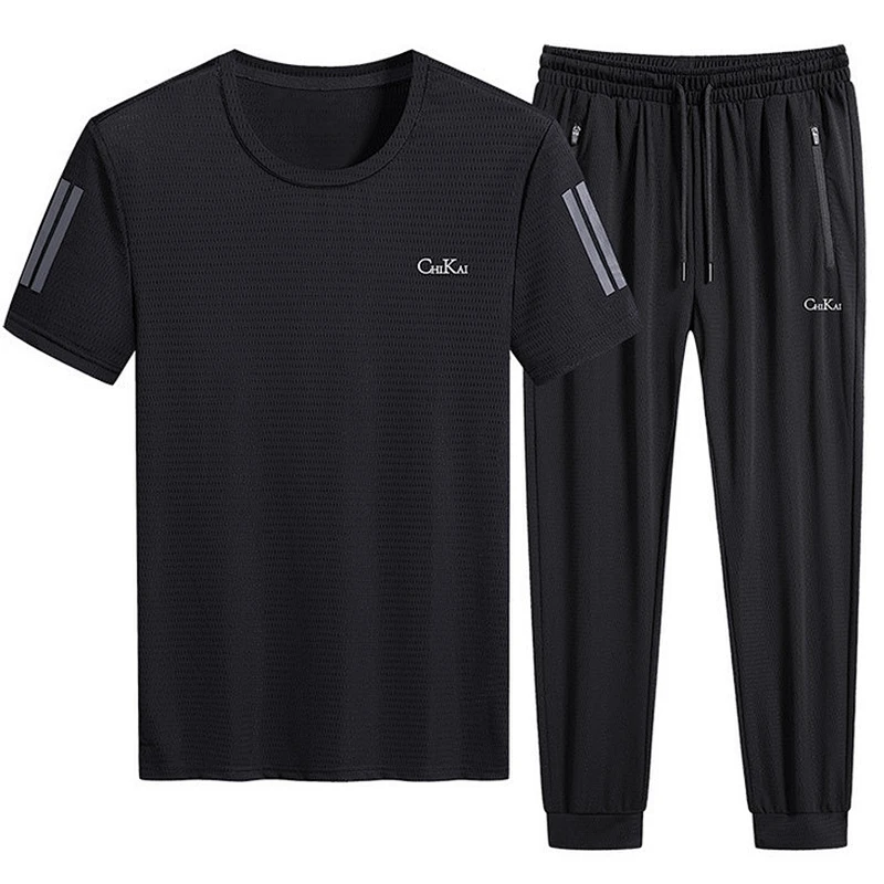 Ice silk fabric ultra-thin quick-drying breathable tracksuit