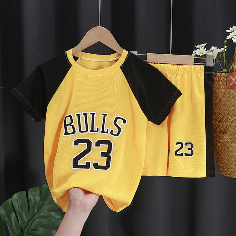 New Summer Children′ S Short-Sleeved Tracksuit