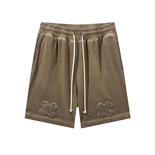 Boys' cotton printed five-point casual shorts