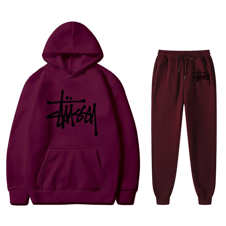 Autumn and winter fleece sweater suit colorful sportswear