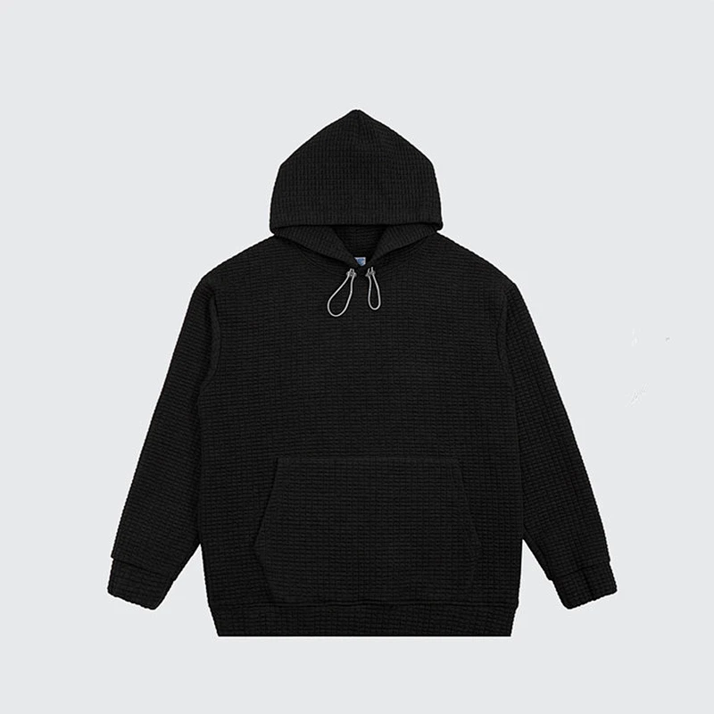 Hooded plaid spring and autumn couple sportswear