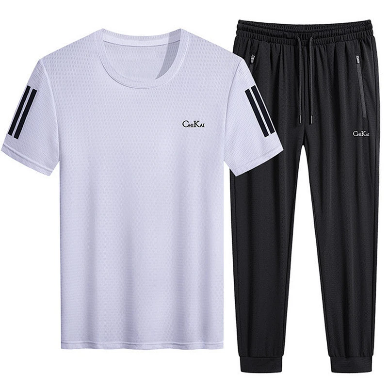 Ice silk fabric ultra-thin quick-drying breathable tracksuit
