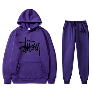 Autumn and winter fleece sweater suit colorful sportswear