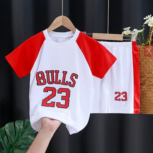 New Summer Children′ S Short-Sleeved Tracksuit
