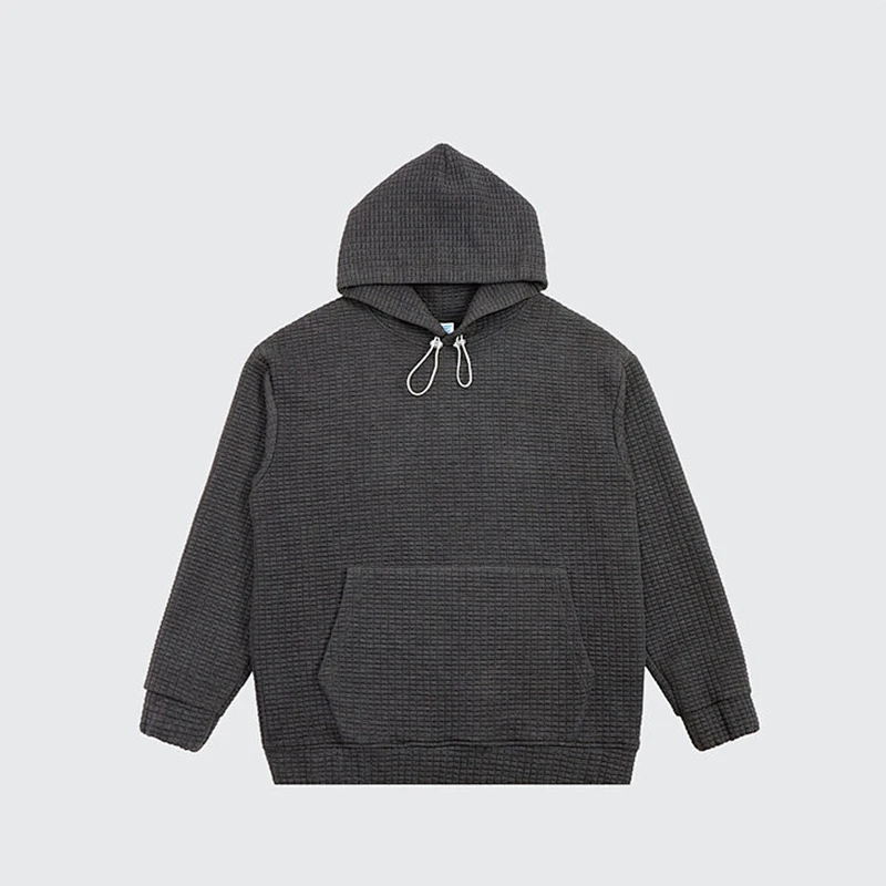 Hooded plaid spring and autumn couple sportswear