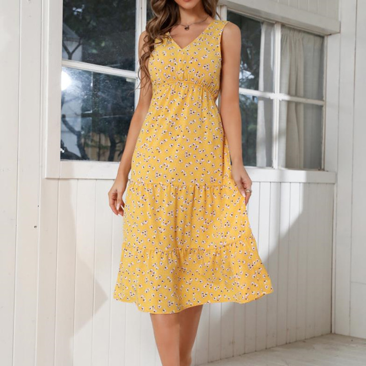 Women printing dress manufacturer-nbgoodtex
