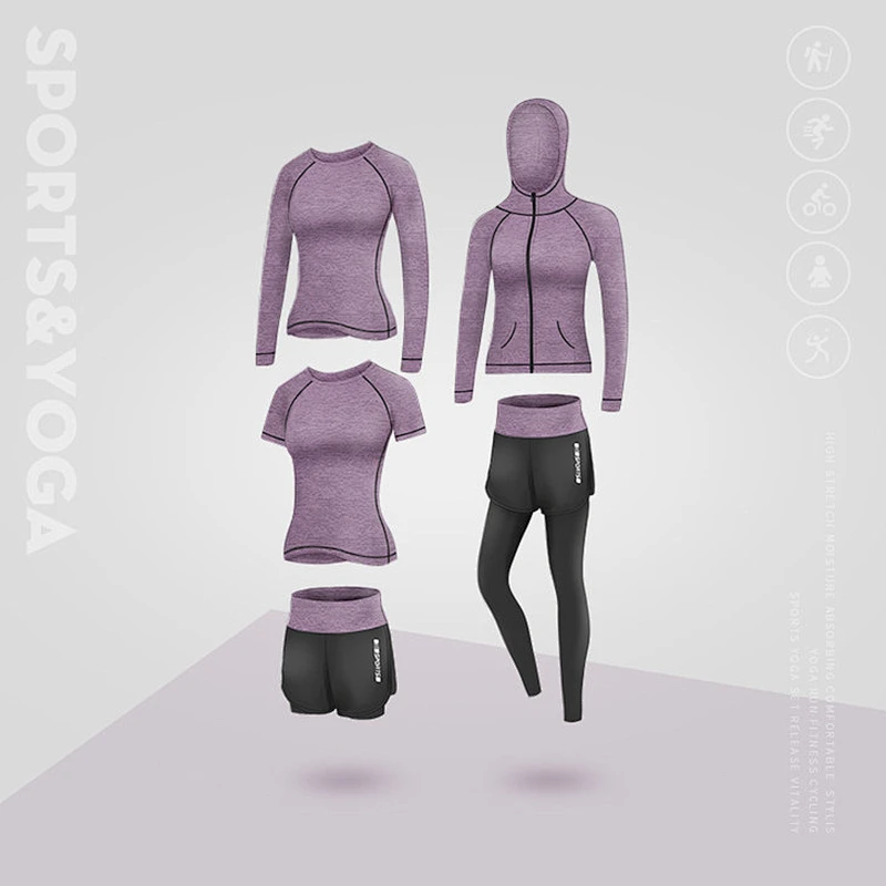 Colorful Multi-Piece Combination Yoga Tracksuit