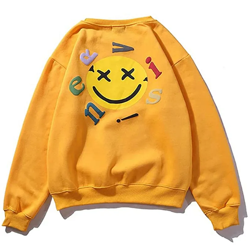 Sweatshirts Graphic Printing Hip Hop Hoodies Cotton Long Sleeve Pullover