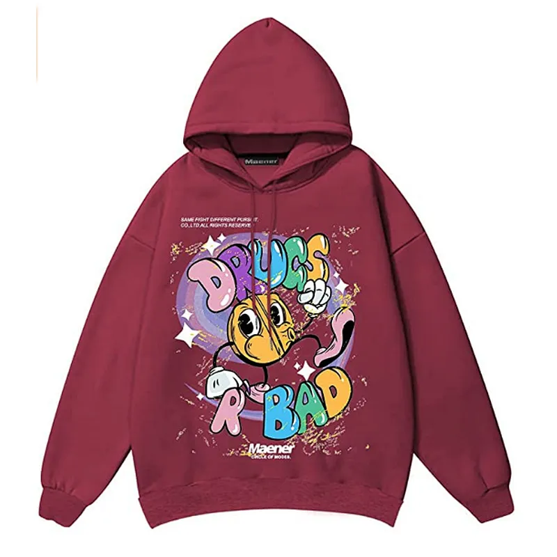 Cartoon Oversized Printing Women Hoodie Pullover Unisex Hoodie