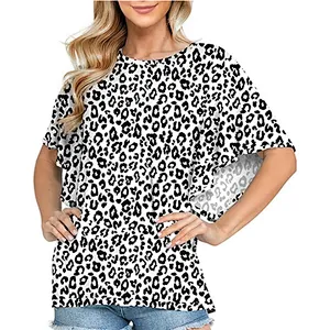 Women Summer Casual Short Sleeves Blouse Ruffle Short Sleeve T Shirt