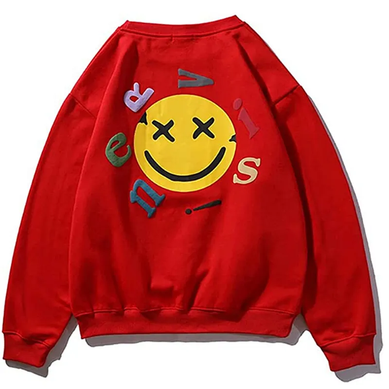 Sweatshirts Graphic Printing Hip Hop Hoodies Cotton Long Sleeve Pullover