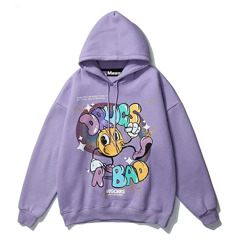 Cartoon Oversized Printing Women Hoodie Pullover Unisex Hoodie