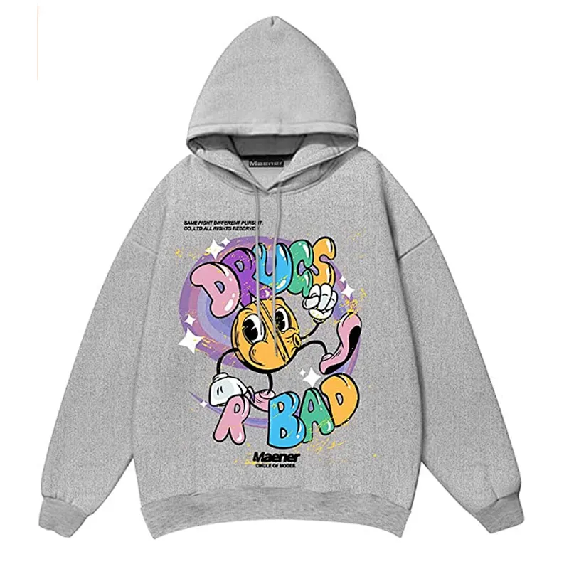 Cartoon Oversized Printing Women Hoodie Pullover Unisex Hoodie