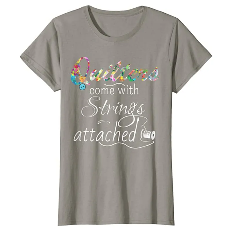 Rich Color Printing With Strings Attached T-Shirt