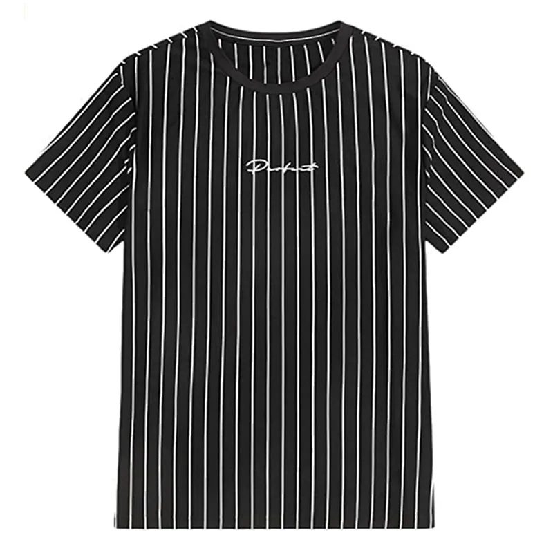 Men’s Color Block Short Sleeve T Shirt Print Soft T-Shirt