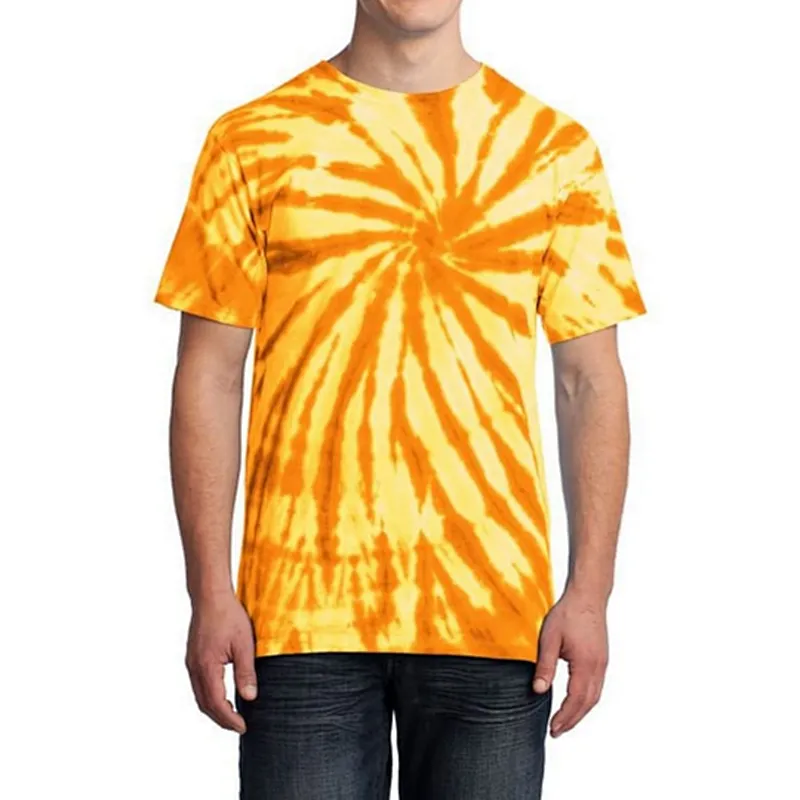 Men's Essential Tie Dye Tee Rich Color Different Pattern T-Shirt