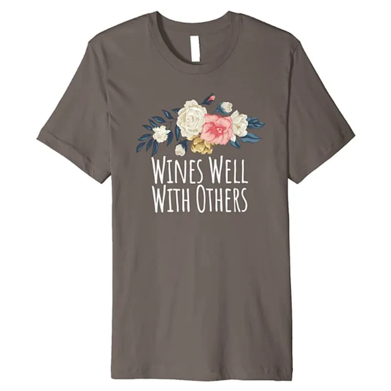 Floral Flowers Pattern Round Neck Unisex Summer T-Shirt