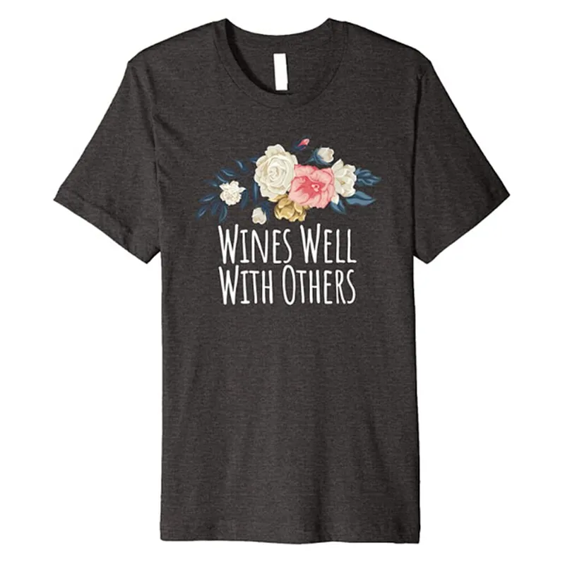 Floral Flowers Pattern Round Neck Unisex Summer T-Shirt