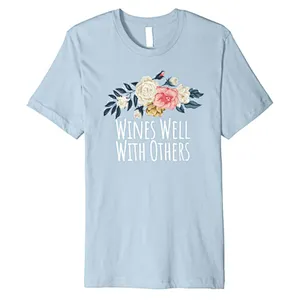 Floral Flowers Pattern Round Neck Unisex Summer T-Shirt