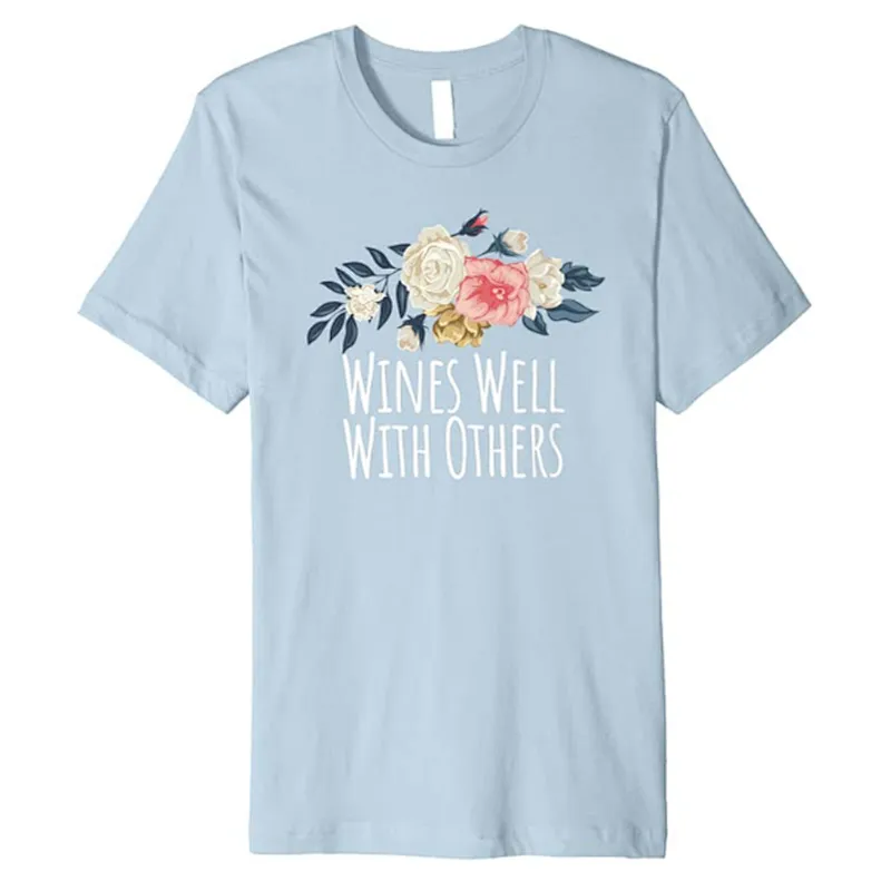 Floral Flowers Pattern Round Neck Unisex Summer T-Shirt