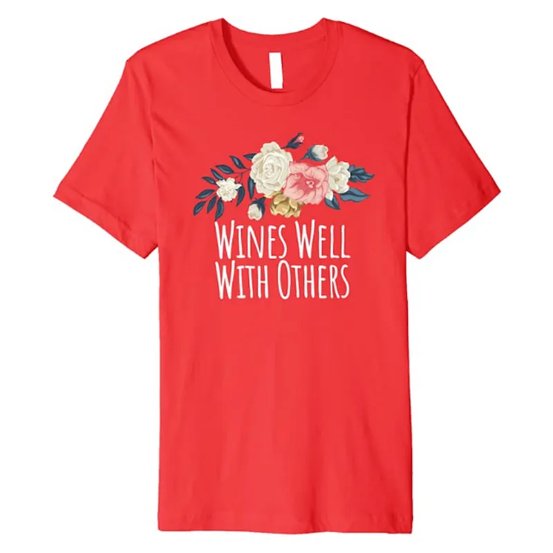 Floral Flowers Pattern Round Neck Unisex Summer T-Shirt