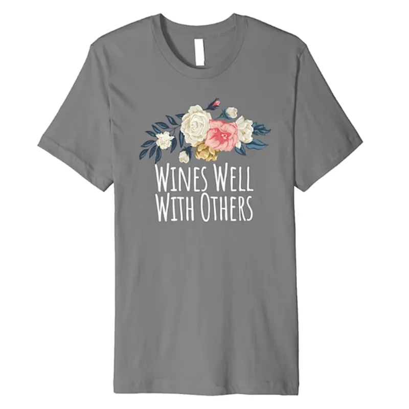 Floral Flowers Pattern Round Neck Unisex Summer T-Shirt