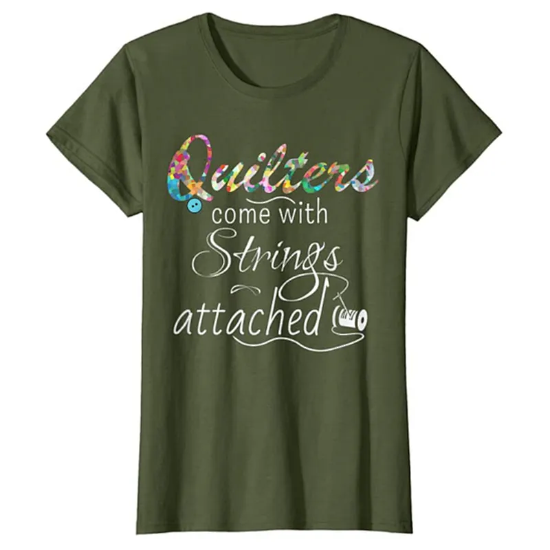 Rich Color Printing With Strings Attached T-Shirt