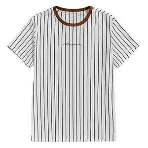 Men’s Color Block Short Sleeve T Shirt Print Soft T-Shirt