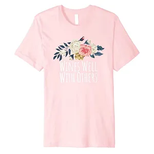 Floral Flowers Pattern Round Neck Unisex Summer T-Shirt