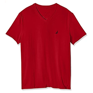Men's Short Sleeve Solid Slim Fit V-Neck T-Shirt