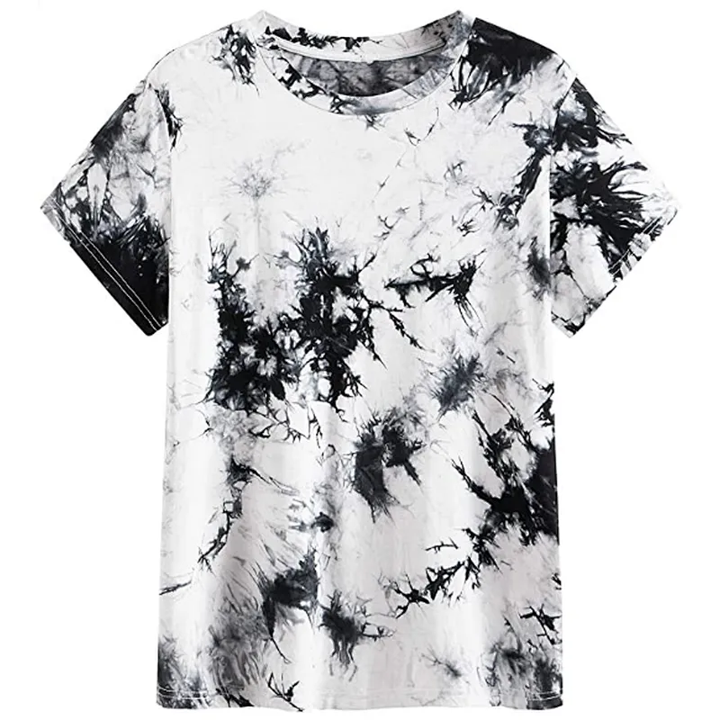 Women's Casual Tie Dye T-shirt Casual Fashion T-shirt