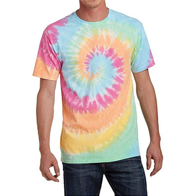 Men's Essential Tie Dye Tee Rich Color Different Pattern T-Shirt