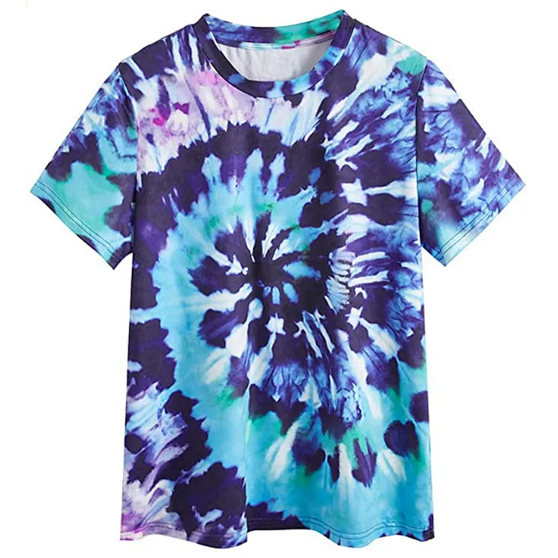 Women's Casual Tie Dye T-shirt Casual Fashion T-shirt