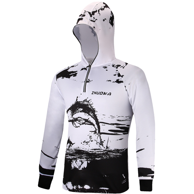 Summer outdoor ice silk fishing sun protection clothing quick-drying