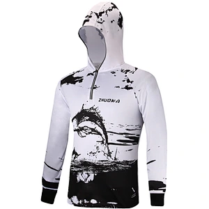 Summer outdoor ice silk fishing sun protection clothing quick-drying
