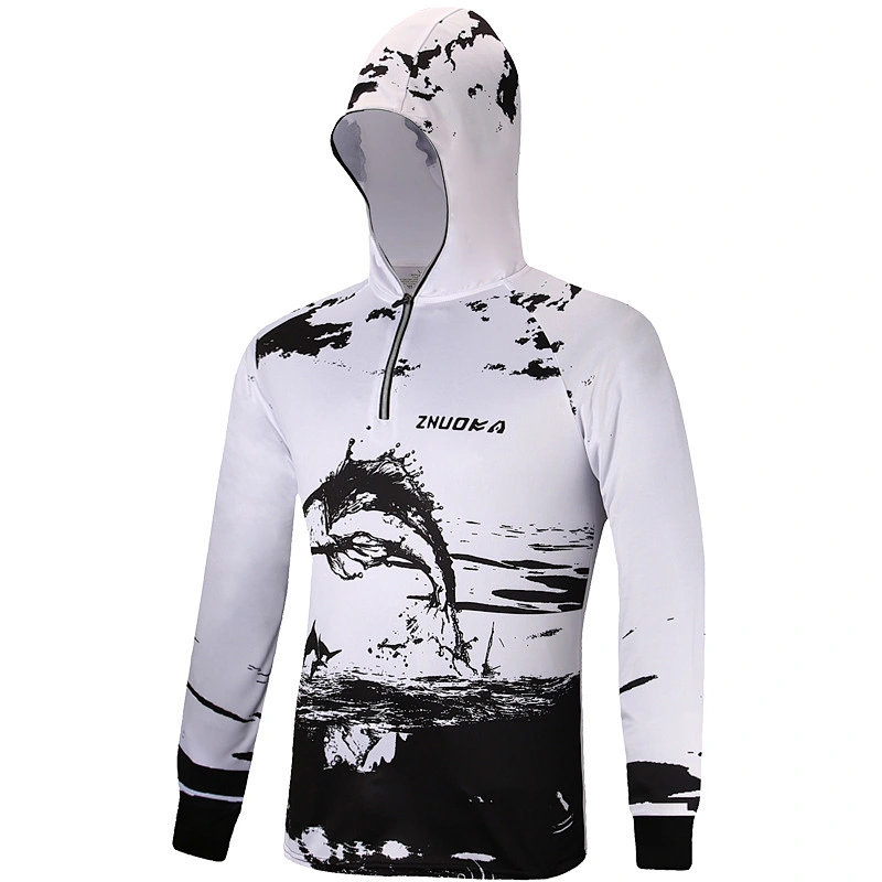 Summer outdoor ice silk fishing sun protection clothing quick-drying