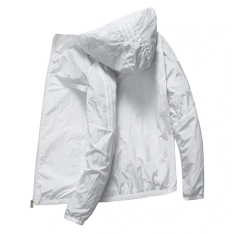 Summer striped thin fishing suit outdoor sun protection jacket