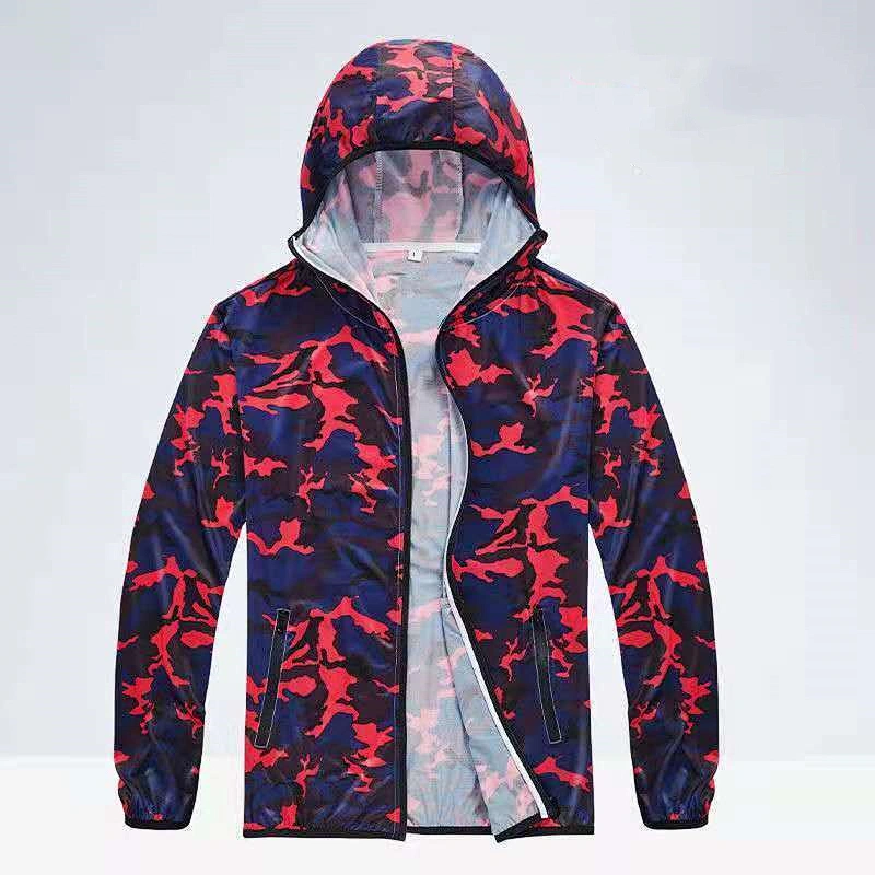 Lightweight breathable printed fishing suit ice silk sun protection suit