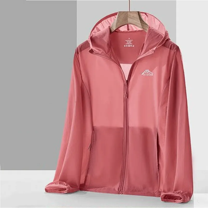 Couple outdoor sports sun protection clothing fishing windproof jacket