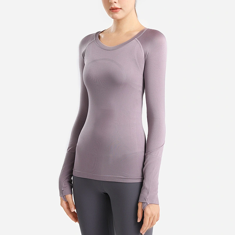 Autumn and winter yoga clothes tight-fitting slim long-sleeved T-shirt