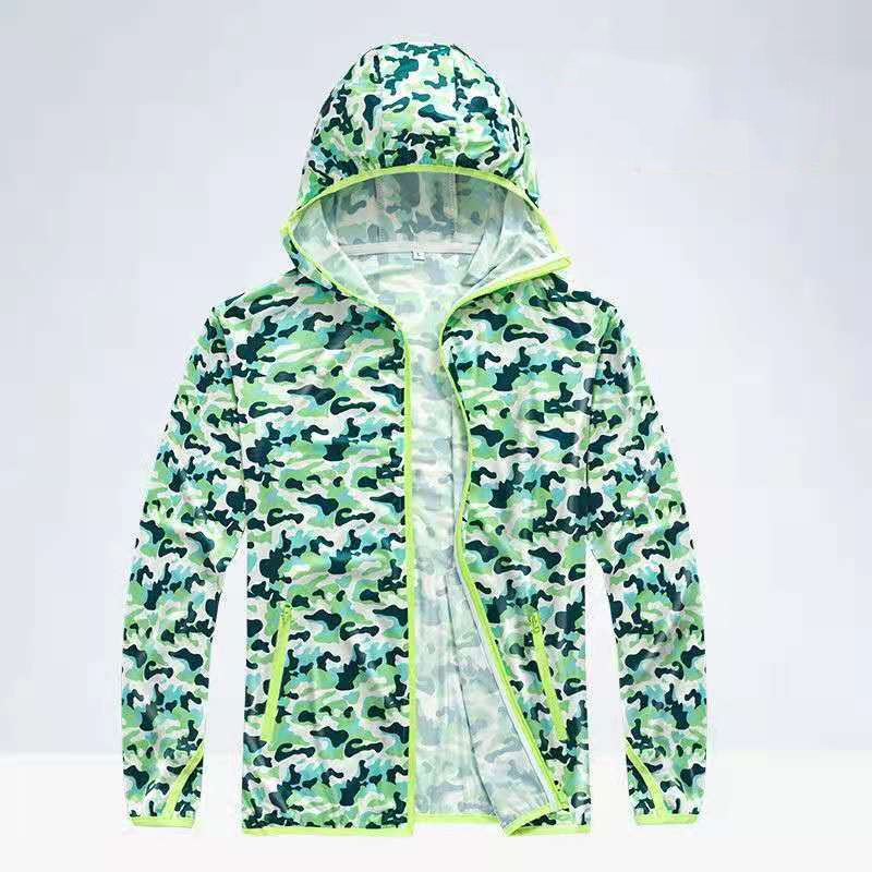Lightweight breathable printed fishing suit ice silk sun protection suit