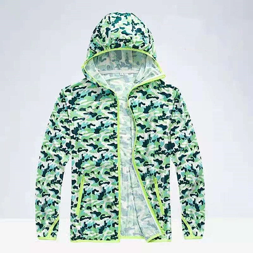 Lightweight breathable printed fishing suit ice silk sun protection suit