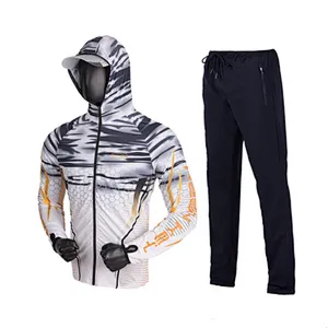 Ice silk fishing suit men's sun protection suit
