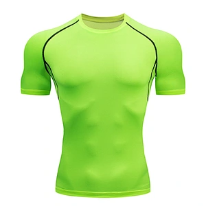 Spring and summer sports tight fitness clothes men's yoga clothes