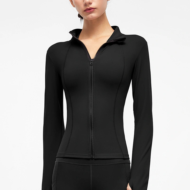 New Stand Collar Long Sleeve Yoga Wear Jacket