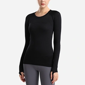 Autumn and winter yoga clothes tight-fitting slim long-sleeved T-shirt