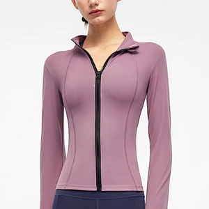 New Stand Collar Long Sleeve Yoga Wear Jacket