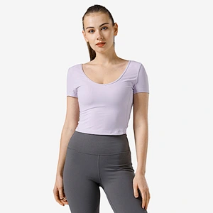 Sports Gym Breathable Quick Dry T-Shirt High Waist Top